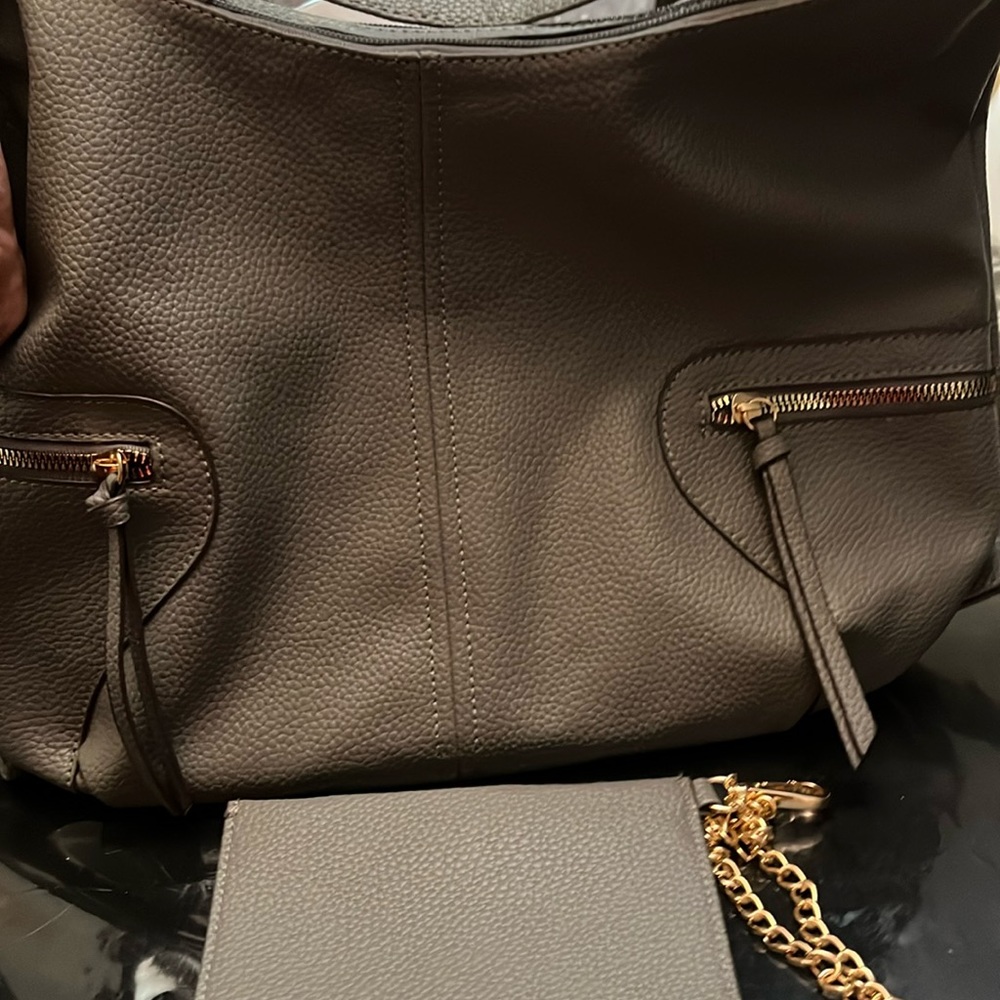 Grey large purse